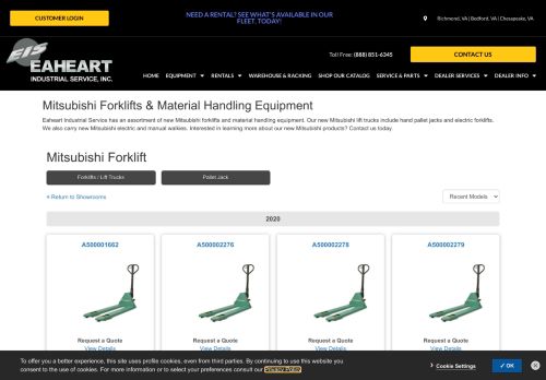 
                            13. New Mitsubishi Forklifts & Lift Trucks in VA | Eaheart