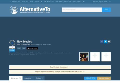 
                            6. New Movies Alternatives and Similar Websites and Apps ...