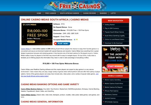 
                            5. New Online Casino in ZAR | Online Casino Midas South Africa