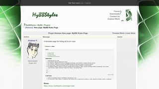 
                            13. New page: MyBB Rules Page - MyBBStyles