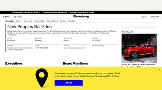 
                            13. New Peoples Bank, Inc.: Private Company Information - Bloomberg