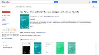 
                            7. New Perspectives on Human Resource Management (Routledge Revivals)