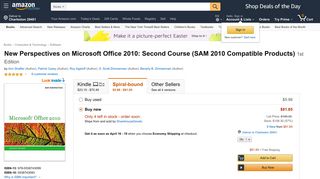 
                            7. New Perspectives on Microsoft Office 2010: Second Course (SAM ...