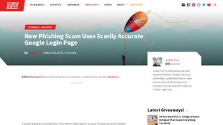
                            2. New Phishing Scam Uses Scarily Accurate Google Login Page