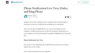 
                            8. New: Phone Notification Live View, Dialer, and Ring ... - ...