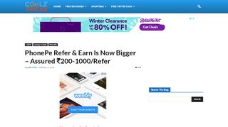 
                            3. (New) PhonePe Refer & Earn - Rs.100 Refer code | Earn Upto Rs.7500