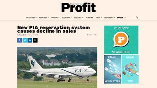 
                            12. New PIA reservation system causes decline in sales - Profit ...