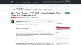 
                            8. New Plugin: Provide HTTP_AUTH Authentication for Piwik - Release ...