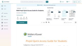
                            10. NEW PrepU Quick Access Guide for Students | Email | Password