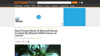 
                            11. New Private World of Warcraft Server Crushed By Blizzard Within ...