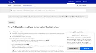 
                            5. New PSB login flow and two-factor authentication setup - F-Secure ...