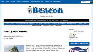 New Queen arrives - The Buckeye Lake Beacon
