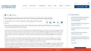
                            9. New Registration Requirements for Tenancy Contracts in Abu Dhabi ...
