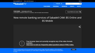 
                            12. New remote banking services of Sabadell CAM: BS Online and BS ...