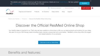 
                            12. New ResMed Online Shop for Patients | ResMed