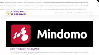 
                            12. New Resource: MINDOMO! | OSAPAC / CCPALO