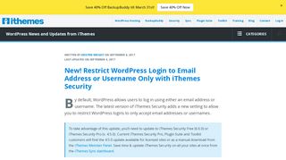 
                            12. New! Restrict WordPress Login to Email Address or Username Only ...