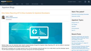 
                            10. New Sales Reporting API Is Now Available for Appstore Developers ...