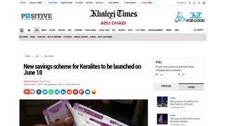 
                            9. New savings scheme for Keralites to be launched on June 18 ...