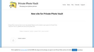 
                            6. New site for Private Photo Vault