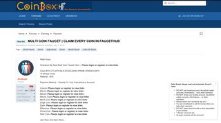 
                            3. New Site - MULTI COIN FAUCET | CLAIM EVERY COIN IN FAUCETHUB ...