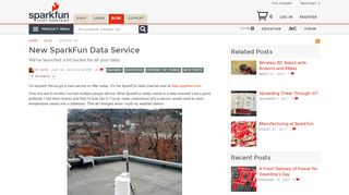 
                            4. New SparkFun Data Service - News - SparkFun Electronics