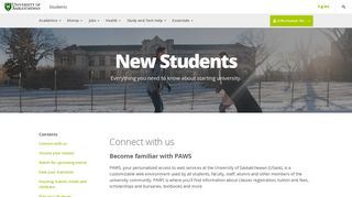 
                            5. New Students - Students - University of Saskatchewan