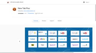 
                            2. New Tab Plus - Google Chrome