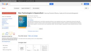 
                            10. New Technologies in Aquaculture: Improving Production Efficiency, ... - Resultat for Google Books