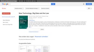 
                            11. New Technology, Big Data and the Law - Google Books-Ergebnisseite