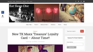 
                            8. New TK Maxx 'Treasure' Loyalty Card - About Time!! - Eat Sleep Chic