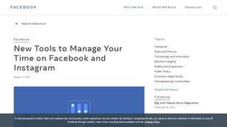 
                            13. New Tools to Manage Your Time on Facebook and Instagram ...