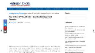 
                            7. New Unified EPF UAN Portal – Download UAN card and Passbook