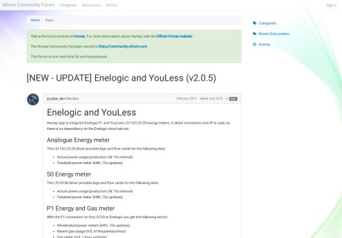 
                            8. [NEW - UPDATE] Enelogic and YouLess (v2.0.5) — Athom Community ...