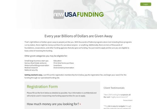
                            2. New USA Funding