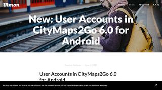 
                            3. New: User Accounts in CityMaps2Go 6.0 for Android — Ulmon