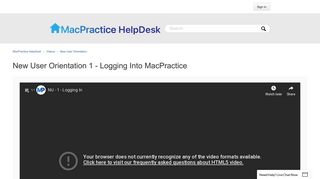 
                            3. New User Orientation 1 - Logging Into MacPractice – MacPractice ...