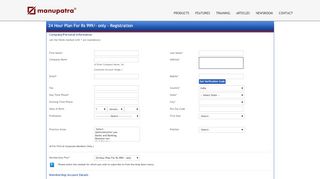 
                            4. New User register here - Manupatra