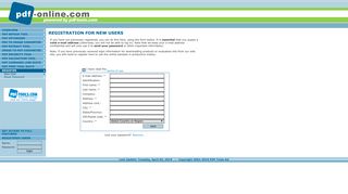 
                            10. New User Registration - PDF Tools AG
