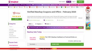 
                            10. New Verified Nearbuy Coupons & Offers | Upto 100% Off | Feb 2019