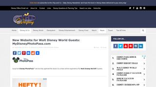 
                            7. New Website for Walt Disney World Guests: MyDisneyPhotoPass.com