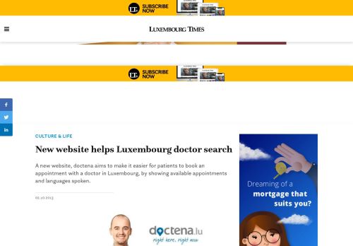 
                            11. New website helps Luxembourg doctor search - Luxembourg Times