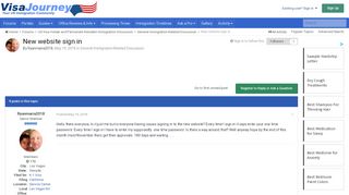 
                            2. New website sign in - General Immigration-Related Discussion ...
