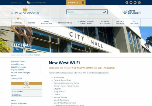 
                            4. New West Wi-Fi | City of New Westminster
