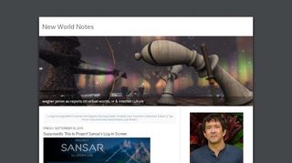 
                            12. New World Notes: Supposedly This is Project Sansar's Log-In Screen