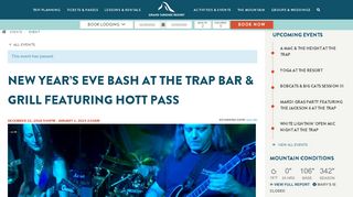 
                            9. New Year's Eve Bash at the Trap Bar & Grill featuring Hott Pass ...