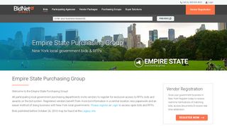 
                            7. New York Bids & RFP purchasing group - Empire State | BidNet Direct