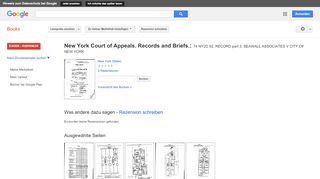 
                            9. New York Court of Appeals. Records and Briefs.: 74 NY2D 92, RECORD ...