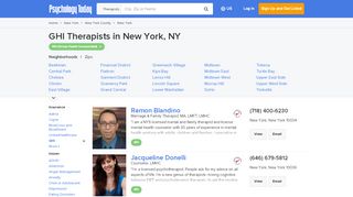 
                            8. New York GHI Therapist - Group Health Incorporated Therapist New ...