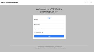 
                            3. New York Institute of Photography - Login